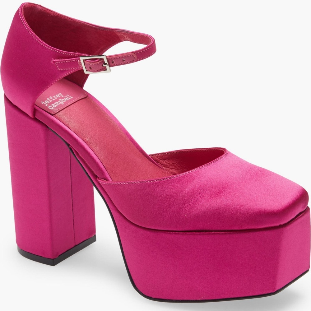 Jeffrey Campbell Pink Platform Block Heels